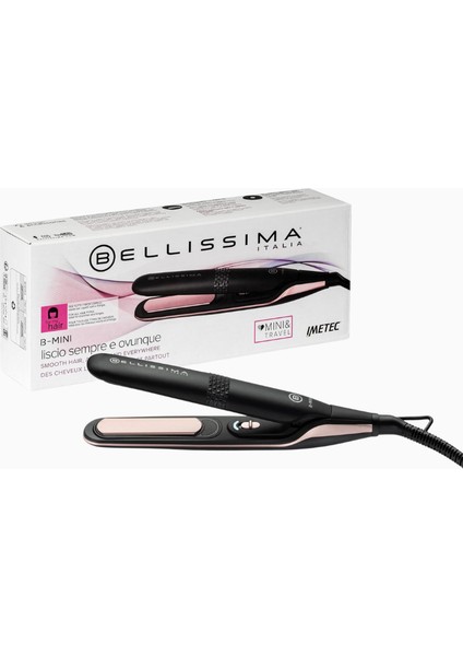 Bellıssıma Mini Saç Düzleştirici, Seyahat Boy, Kompakt, Seramik Kaplama, 200°C