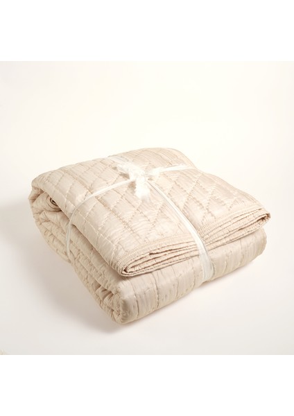 Okhla Çift Kişilik Ipek Yatak Örtüsü Seti 240X260 cm Natural modelleri