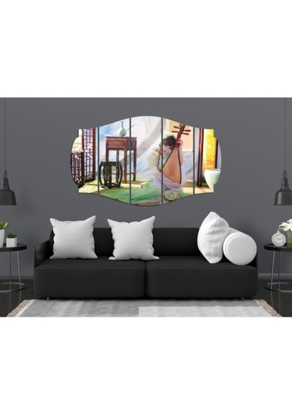 Yeşil Mdf Keman Tablo 1387 Model C, Müzik Temalı Dekorasyonu fiyatları