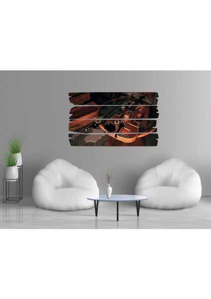 Keman Mdf Tablo 1400 Siyah, Zarif ve Şık Dekoratif Sanat Eseri