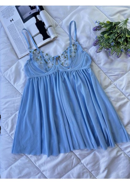 Dantelli Babydoll Gecelik & String Takım indirimleri