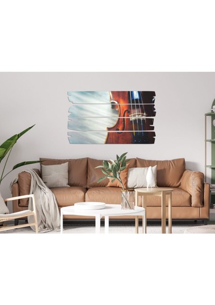 Beyaz Mdf Keman Tablo 1381 (Model E) Müzik Dekoru, Şık ve Modern Tasarım fiyatları