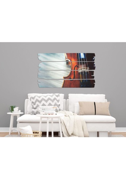 Beyaz Mdf Keman Tablo 1381 (Model E) Müzik Dekoru, Şık ve Modern Tasarım modelleri