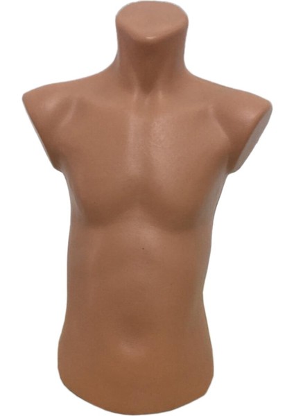 Kahverengi Çocuk Tors Mankeni, Kısa Tasarım, Sergileme Kolaylığı Sağlar.