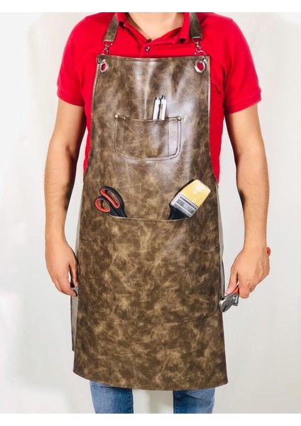 Kasap Önlüğü Deri Leke Tutmaz Askılı Önlük Model Şef Restoran Aşçı Önlükleri modelleri