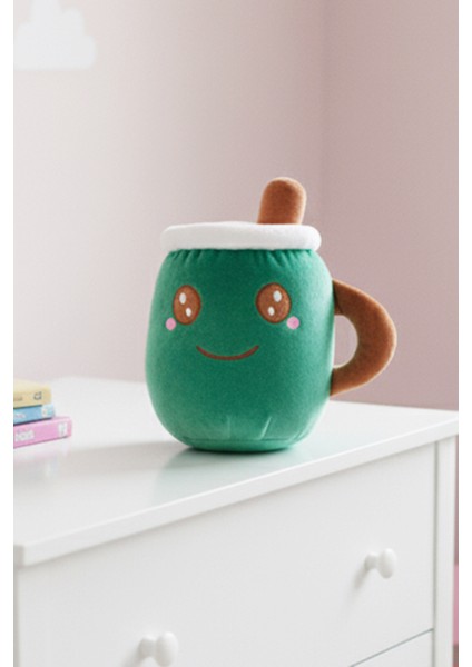 Peluş Kahve Bardağı Kupa Hediyelik Yastık Yumuşak Dekoratif Oyuncak