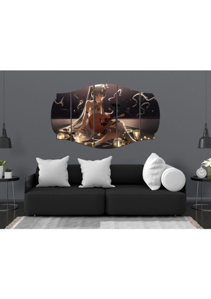 Gitar Temalı Mdf Tablo, Modern ve Şık Dekorasyon Parçası, 1385 Model fiyatları