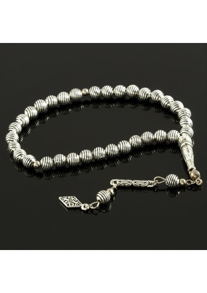Msa-Shop Çizgili Metal Tesbih 0,8 Mm-Sarı