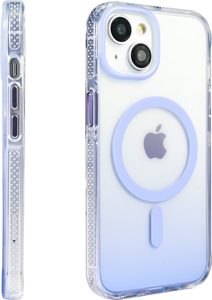 Apple iPhone 14 Kılıf M-Safe Şarj Özellikli Transparan Renk Geçişli Toros Kapak fırsatları