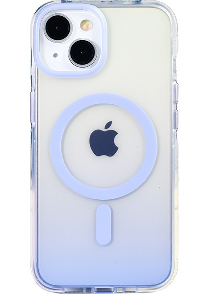 Apple iPhone 14 Kılıf M-Safe Şarj Özellikli Transparan Renk Geçişli Toros Kapak fiyatları