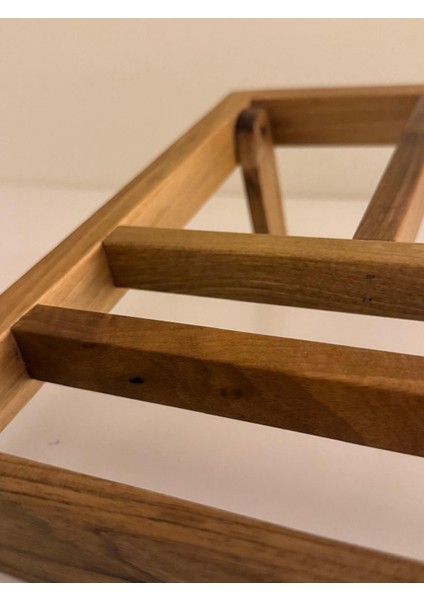 Vıveca El Yapımı Masif Ahşap Ceviz Renkli Laptop Standı – Ergonomik, Taşınabilir, Katlanabilir indirimleri