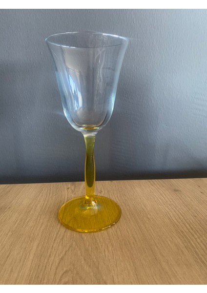2 Adet 195 Ml\'lik Şarap Kadehi Sarı