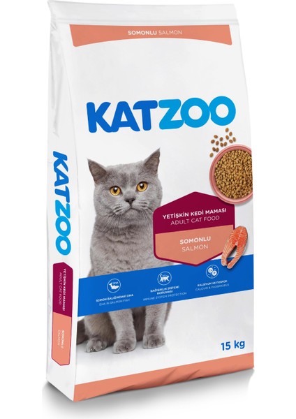 Somonlu Yetişkin Kedi Maması 15 kg