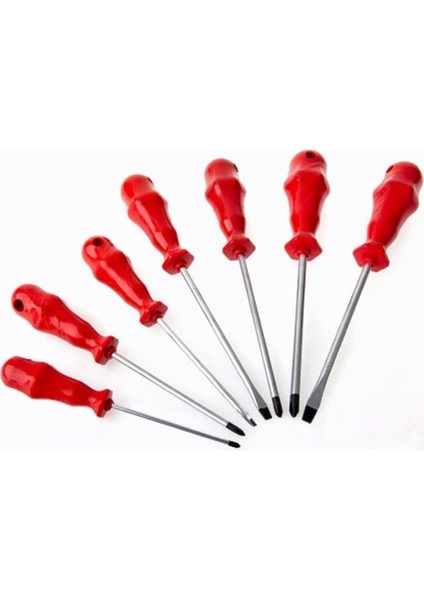 7 Parça Mıknatıslı Düz Yıldız Tornavida Seti, Çanta ile Hobi ve Atölye Malzemesi