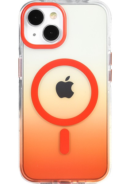 Apple iPhone 14 Kılıf M-Safe Şarj Özellikli Transparan Renk Geçişli Toros Kapak fiyatları