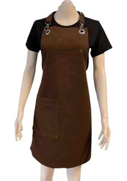 Askılı Cepli Cafe Restoran Önlük Modeli Trend Mutfak Önlüğü Yeni Sezon