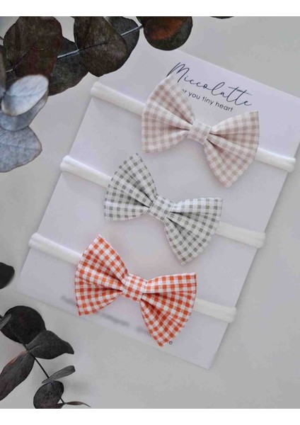 Pitikare 3lü Fiyonklu Bebek Bandana Seti (0-12 ay)