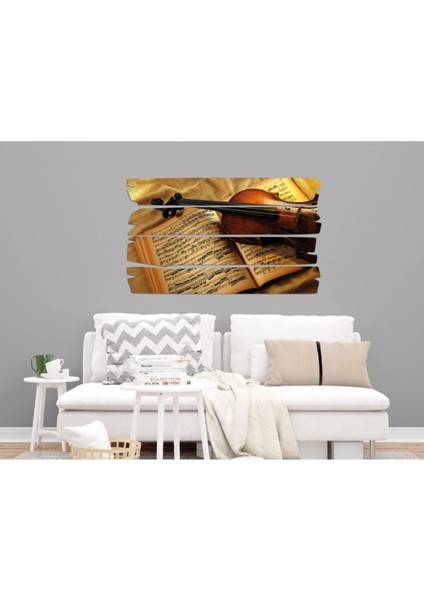 Şık Müzik Aleti Keman Mdf Tablo Sarı, 1382 (Model E) modelleri