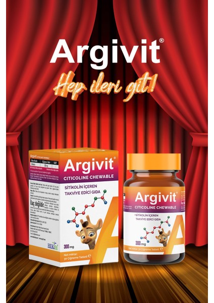 Argivit Citicoline Chewable Sitikolin Içeren Takviye Edici Gıda 30 Tablet modelleri