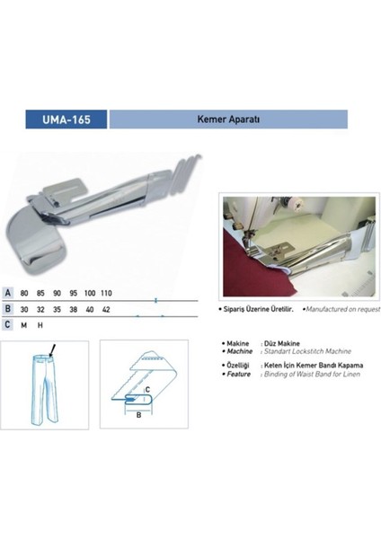 Esnek Kemer Aparatı 60MM-20MM, Şık ve Kullanışlı Tasarım