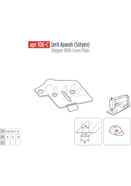 Şerit Aparatı 25X12, Rahat ve Şık Destekleyici Ürün