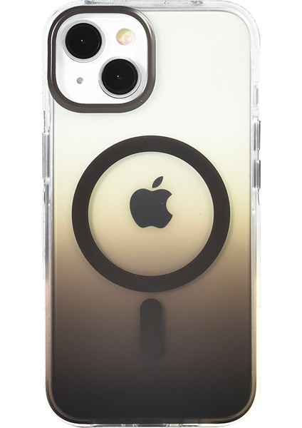 Apple iPhone 14 Kılıf M-Safe Şarj Özellikli Transparan Renk Geçişli Toros Kapak modelleri