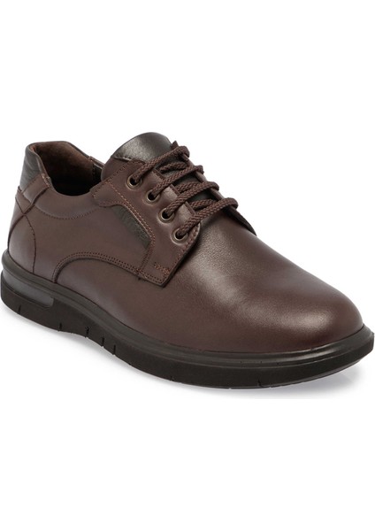 Kahve Hakiki Deri Erkek Casual Ayakkabı - E24S1AY57085-A24