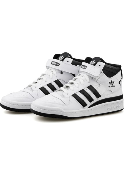 Orginals Forum Mid Leather Mid Sneaker Hakiki Deri Erkek Günlük Spor Ayakkabı Beyaz modelleri