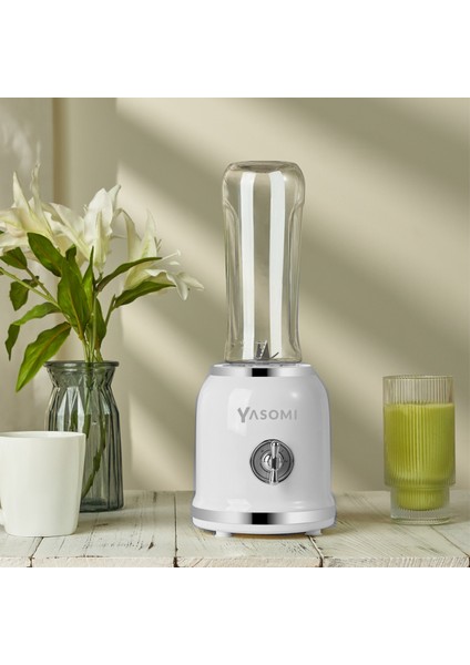 Beyaz Retro Smoothie Blender, Türkiye Garantili, Şık ve Kullanışlı Tasarım fırsatları