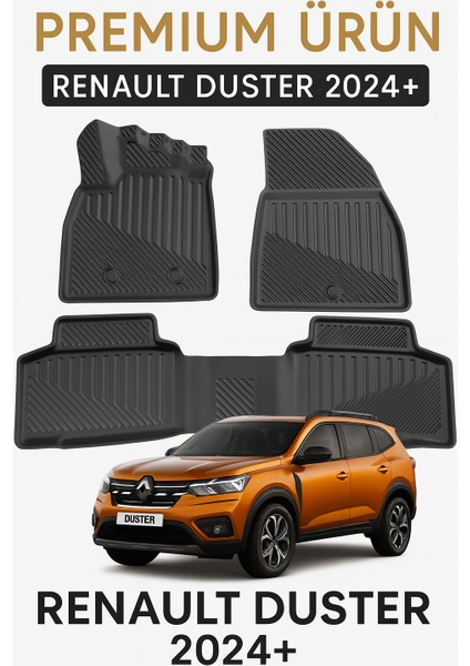 Renault Duster 2024+ Uyumlu 3D Oto Paspas Premium