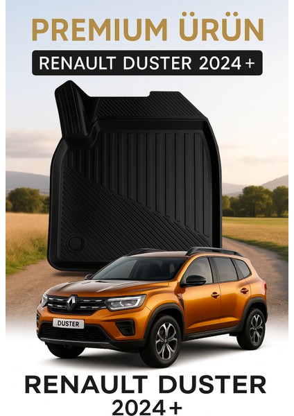 Renault Duster 2024+ Uyumlu 3D Oto Paspas Premium fiyatları