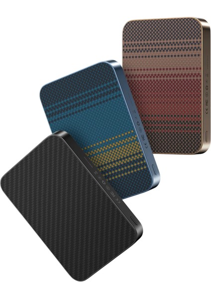 Apple Samsung Uyumlu Kevlar Fiber Tasarım 10.000 Mah 22.5W USB 20W Type-C ve 15W Kablosuz Şarj Magsafe Powerbank fiyatları