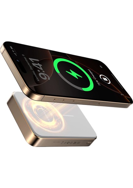 Apple Samsung Uyumlu Kevlar Fiber Tasarım 10.000 Mah 22.5W USB 20W Type-C ve 15W Kablosuz Şarj Magsafe Powerbank fırsatları