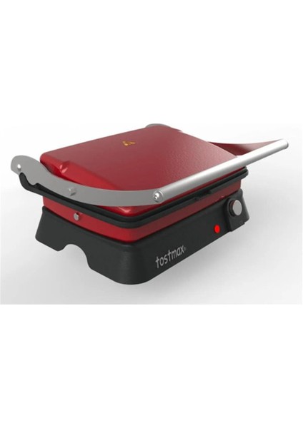 Kırmızı Döküm Tost Makinesi, Sağlam ve Şık Tasarım
