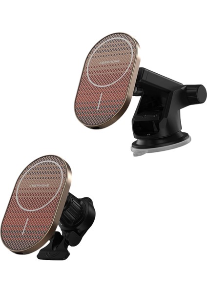 Kevlar Karbon Tasarım Seanova 2in1 360 Derece Ayarlanabilir 15W Kablosuz Şarj Destekli Manyetik Magsafe Telefon Tutucu fiyatları