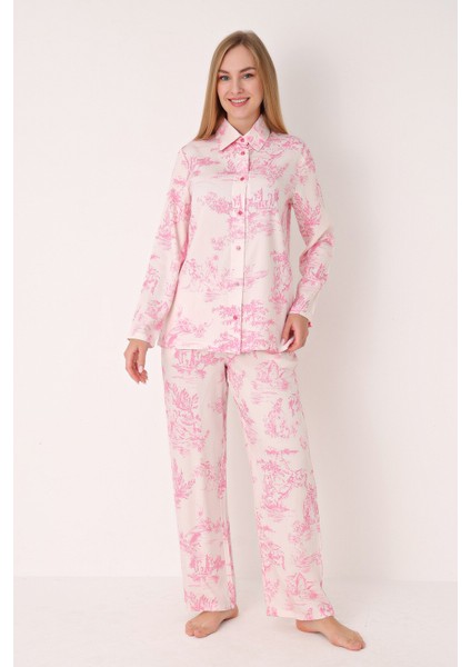 Pembe Önden Düğmeli Pijama Takım fiyatları