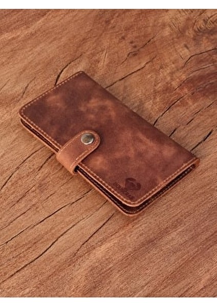 Çıtçıtlı Tütün Kesesi Gerçek Deri Şık Tasarım 20 x 17 cm Kahverengi Renk indirimleri