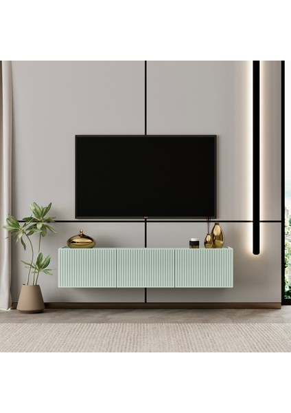 Capella Tv Ünitesi Mdf 120 cm Kapaklı Raflı