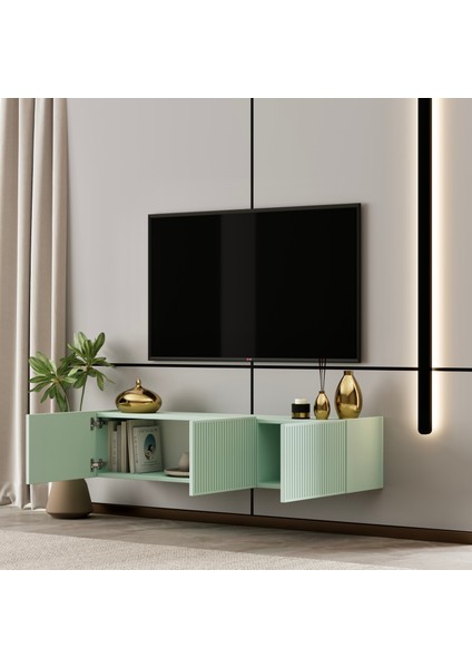 Capella Tv Ünitesi Mdf 120 cm Kapaklı Raflı modelleri