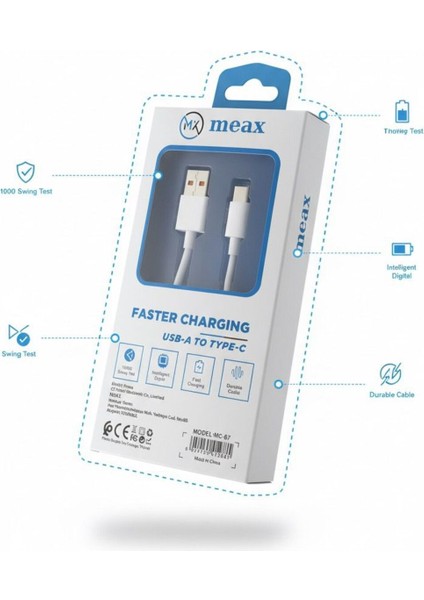 Usb-A To Type-C Kablo Hızlı Şarj