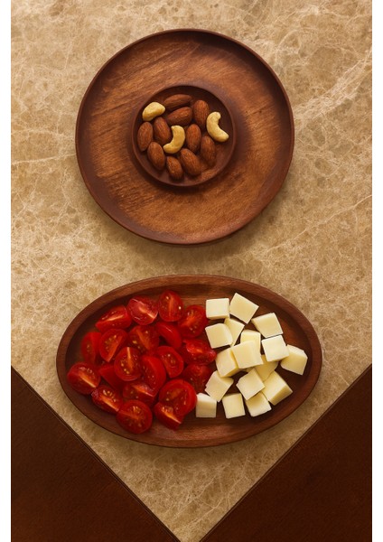 Chenille Ahşap ( 1.sınıf Kalite Kayın Ağacı ) 2 Parça Kahvaltı Takımı, Kahvaltılık, Sunumluk