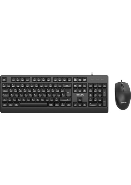 SPT6247 Kablolu Türkçe Q Klavye ve Mouse Seti Siyah