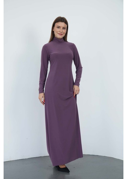 Dora Kadın Maxi Boy Balıkçı Yaka Sandy Elbise-Gül Kurusu fiyatları