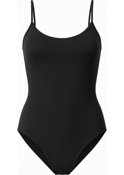 Kadın Pamuklu Likralı Penye Ince Askılı Siyah 2'li Çıtçıtlı Body modelleri