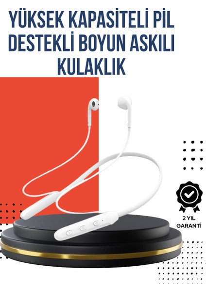 Msa-Shop Uzun Süre Dalı Manyetik Başlıklı Bluetooth Kulaklık