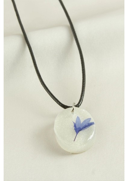 Peygamber Çiçeği Oval Epoksi Kolye