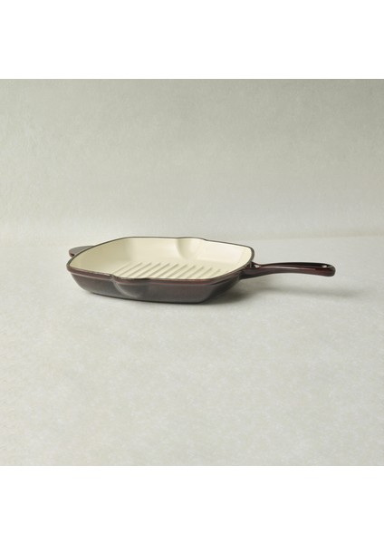 Heritage Demir Döküm Emayeli Grill Tava 26 cm Kırmızı modelleri