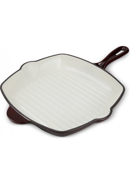 Heritage Demir Döküm Emayeli Grill Tava 26 cm Kırmızı fırsatları