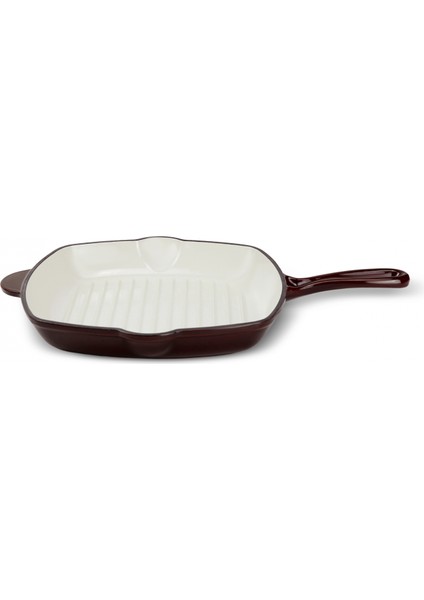 Heritage Demir Döküm Emayeli Grill Tava 26 cm Kırmızı indirimleri