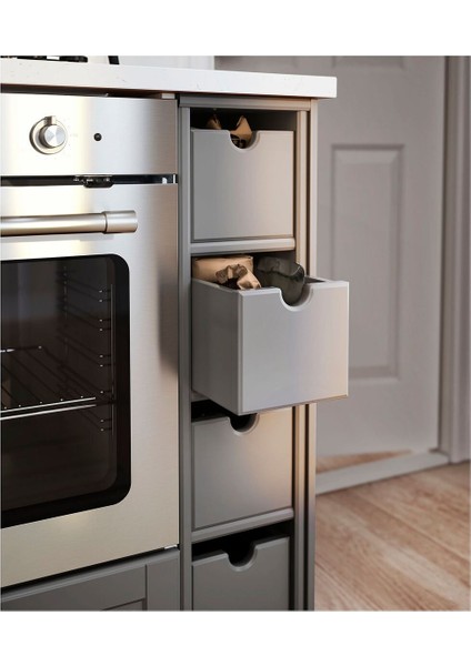 Açık Mutfak Dolabı Çekmecesi, Gri, 16X34X15 cm modelleri